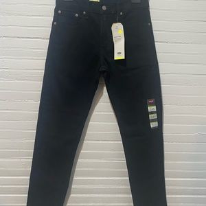 NWT Mens Levi Strauss 512 Slim Taper Flex Stretch Black Denim Jeans Pants 29x30